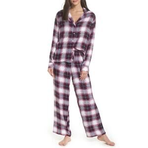 Rails Navy and Pink Plaid Pajamas Size M